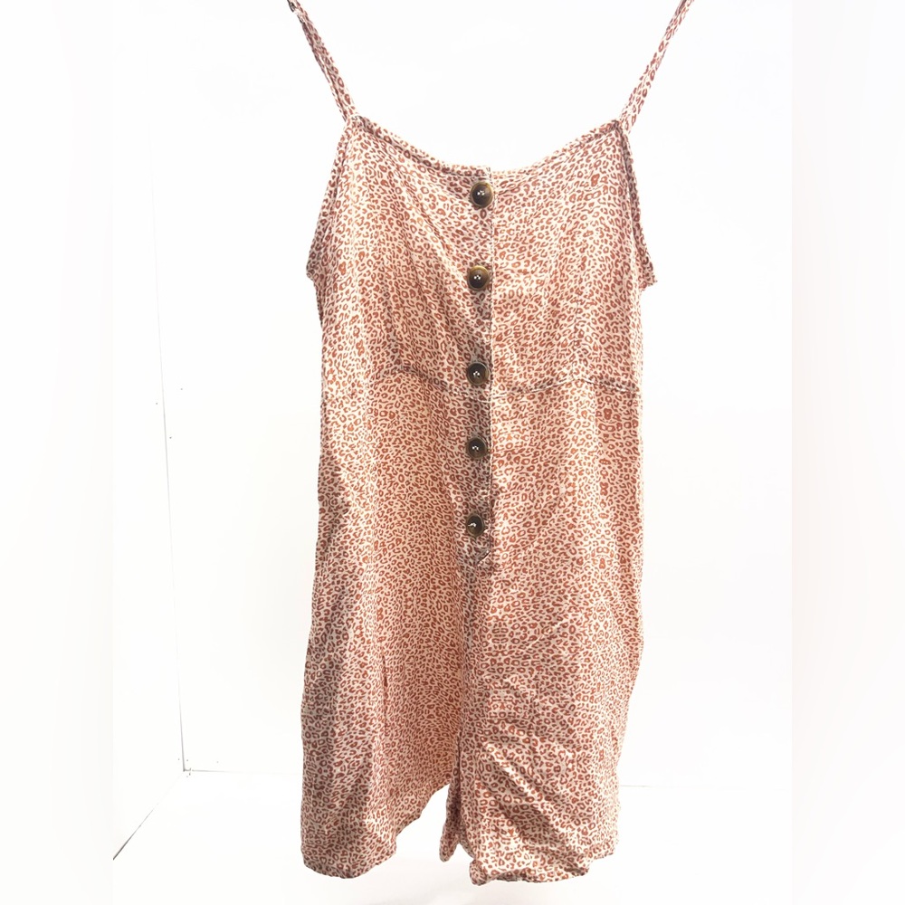 Rusty Leopard Print Romper‎
